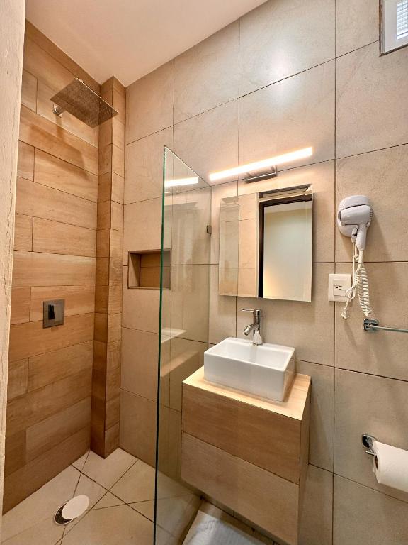 Koupelna v ubytování Hotel Centro Apatzingán