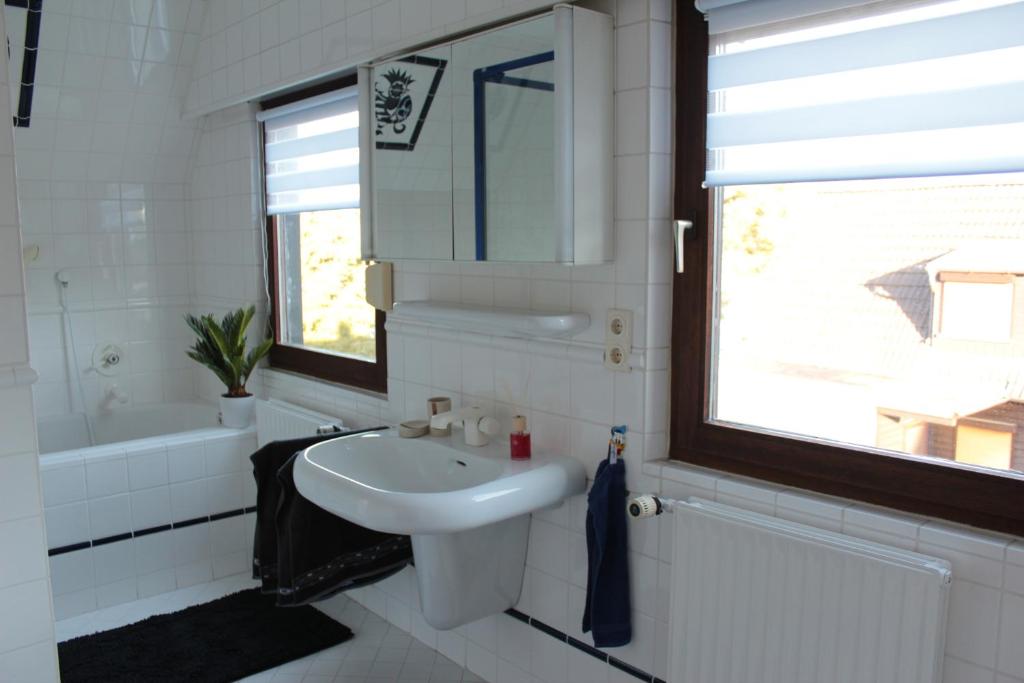 Koupelna v ubytování Ferienhaus Dell