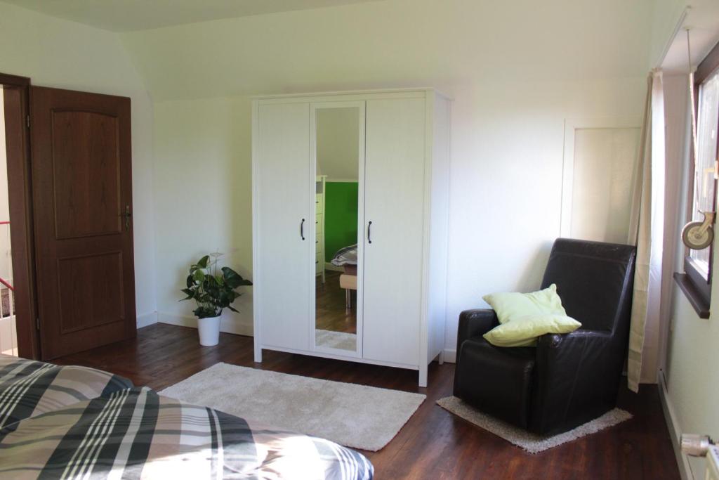Posezení v ubytování Ferienhaus Dell