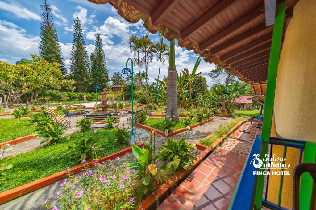 Zahrada ubytování El Sendero del Quindío I Finca Hotel I Eje Cafetero