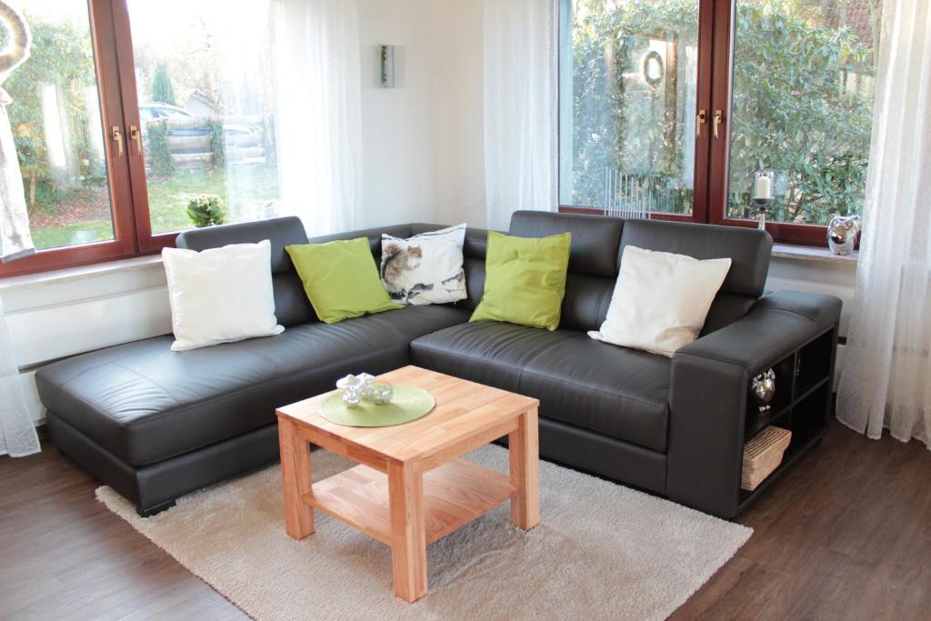 Posezení v ubytování Ferienhaus Dell