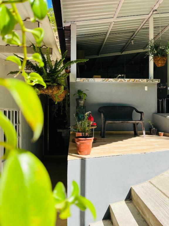 Balkón nebo terasa v ubytování Hostel no glam boutique