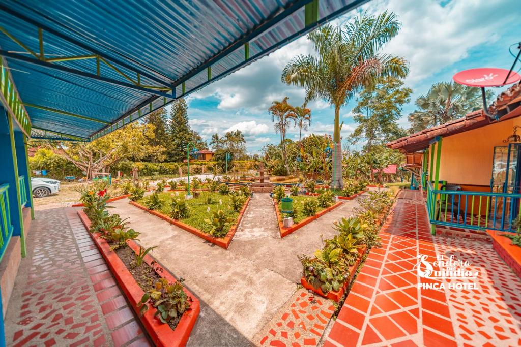 Zahrada ubytování El Sendero del Quindío I Finca Hotel I Eje Cafetero