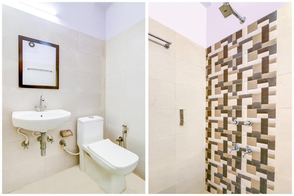 Koupelna v ubytování Hotel O 74192 Vishwakarma Palace
