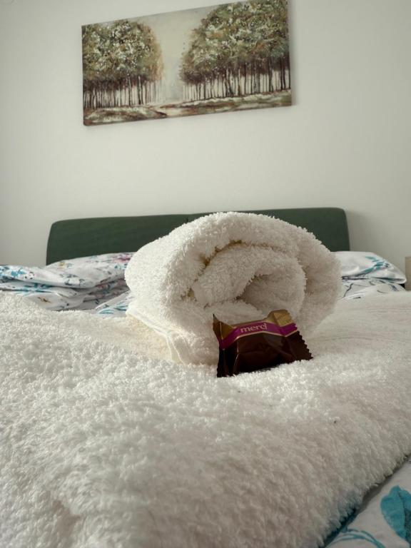 Voodi või voodid majutusasutuse Hestia Suite toas