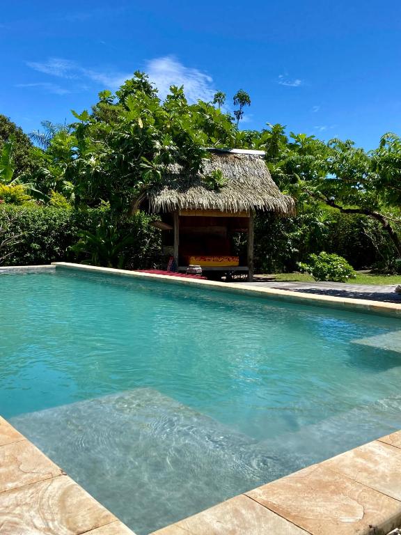 Fare BAMBOO avec PALAPA et piscine partagée - photo 4 - Moorea, Polynésie