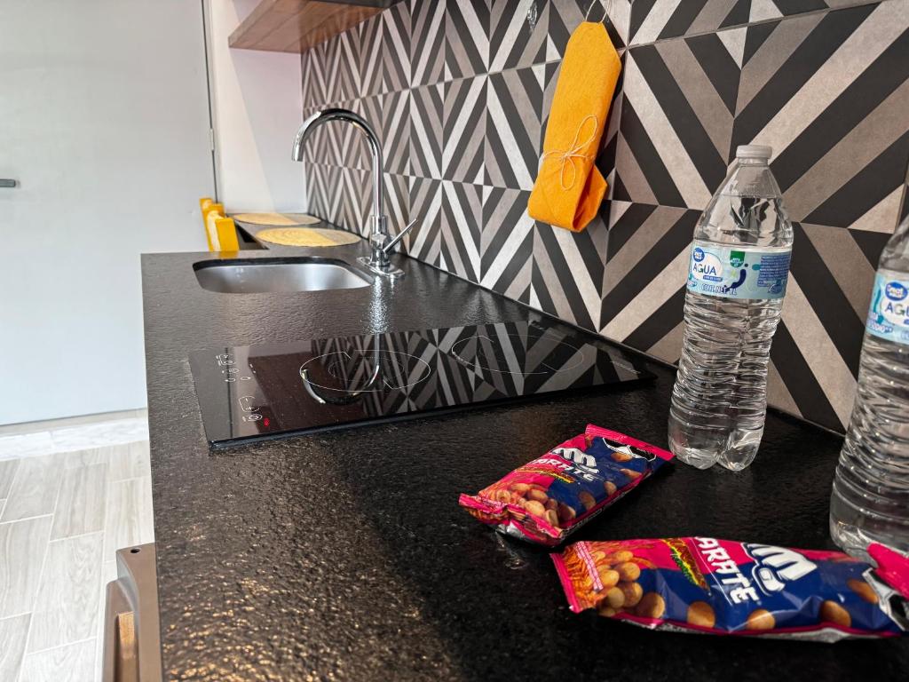 Kuchyň nebo kuchyňský kout v ubytování Casa Tahíí