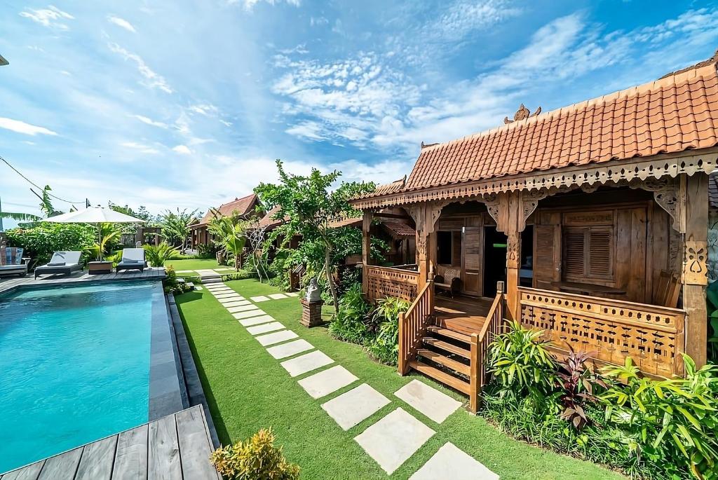 Πισίνα στο ή κοντά στο Lima Beach Inn