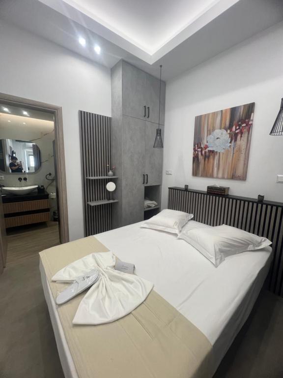 Postel nebo postele na pokoji v ubytování Stampalia Luxury Studios