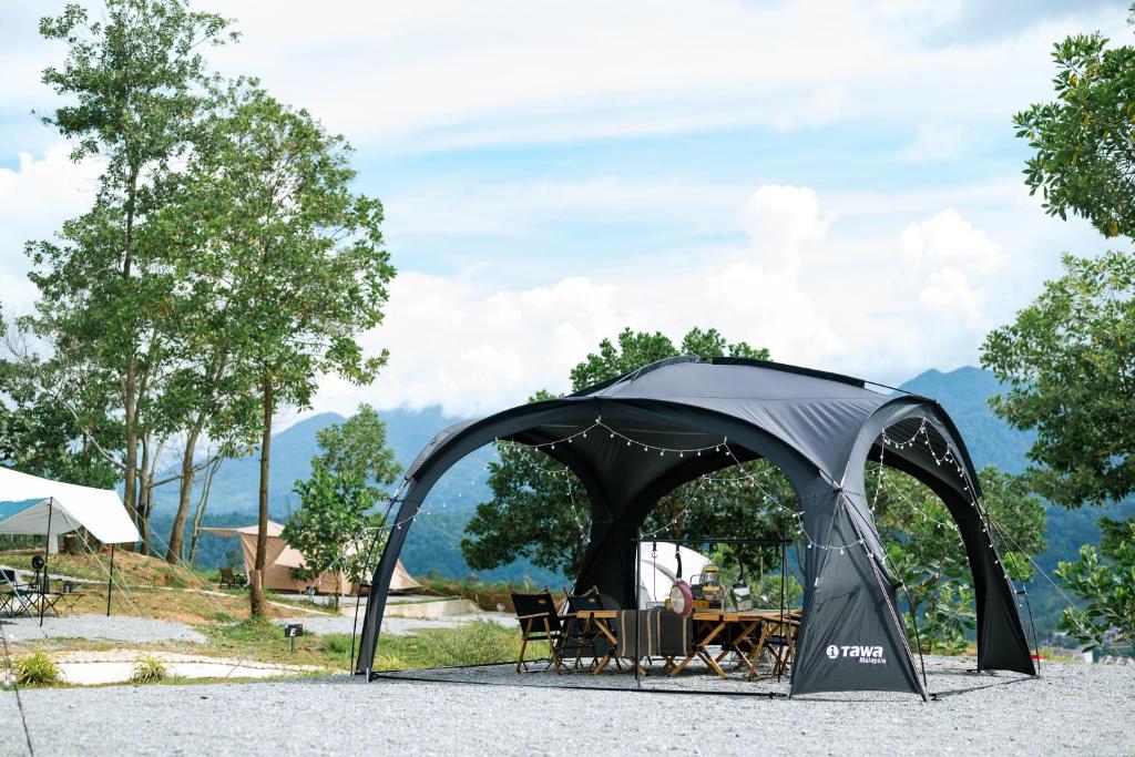 Příroda nedaleko luxury tent