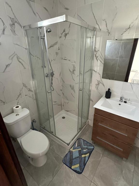 Koupelna v ubytování Hotel Kenito