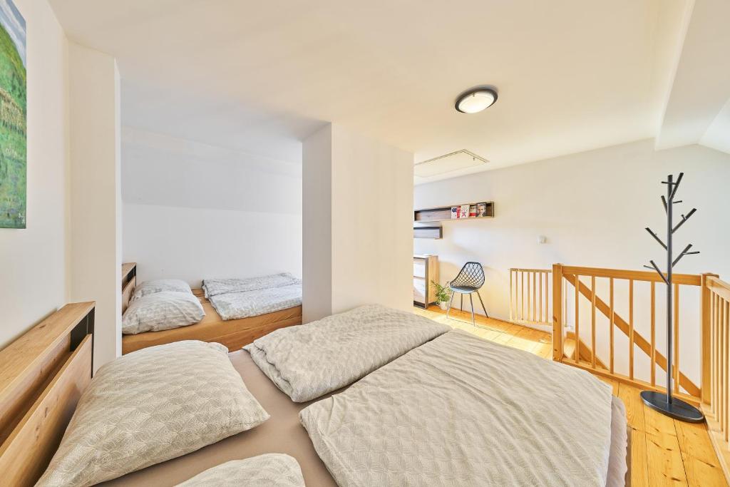 Postel nebo postele na pokoji v ubytování Apartmán - Dovolená Mladé Buky