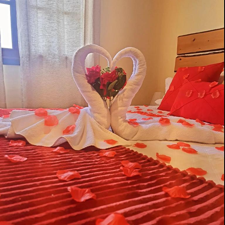 Uma cama ou camas num quarto em Pousada Valle do Sol
