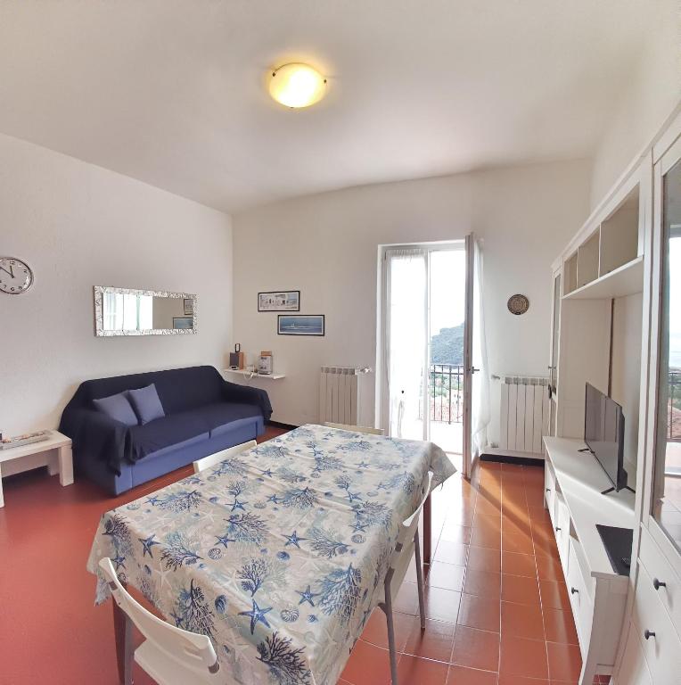 Et opholdsområde på Casa Riva Finale Ligure