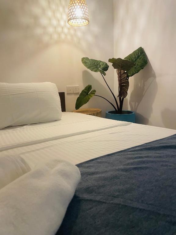 Postel nebo postele na pokoji v ubytování Villa Hideout