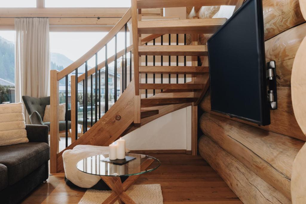 Μια τηλεόραση ή/και κέντρο ψυχαγωγίας στο Chalet Zwoasom