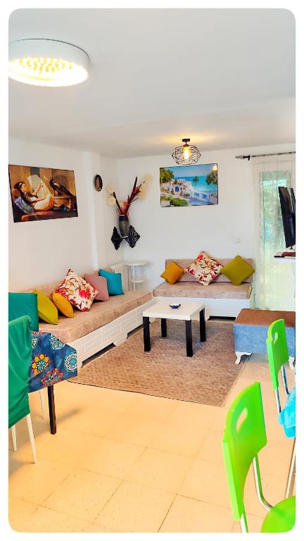 Posezení v ubytování Cosy Duplex" Sidi Bou Said "