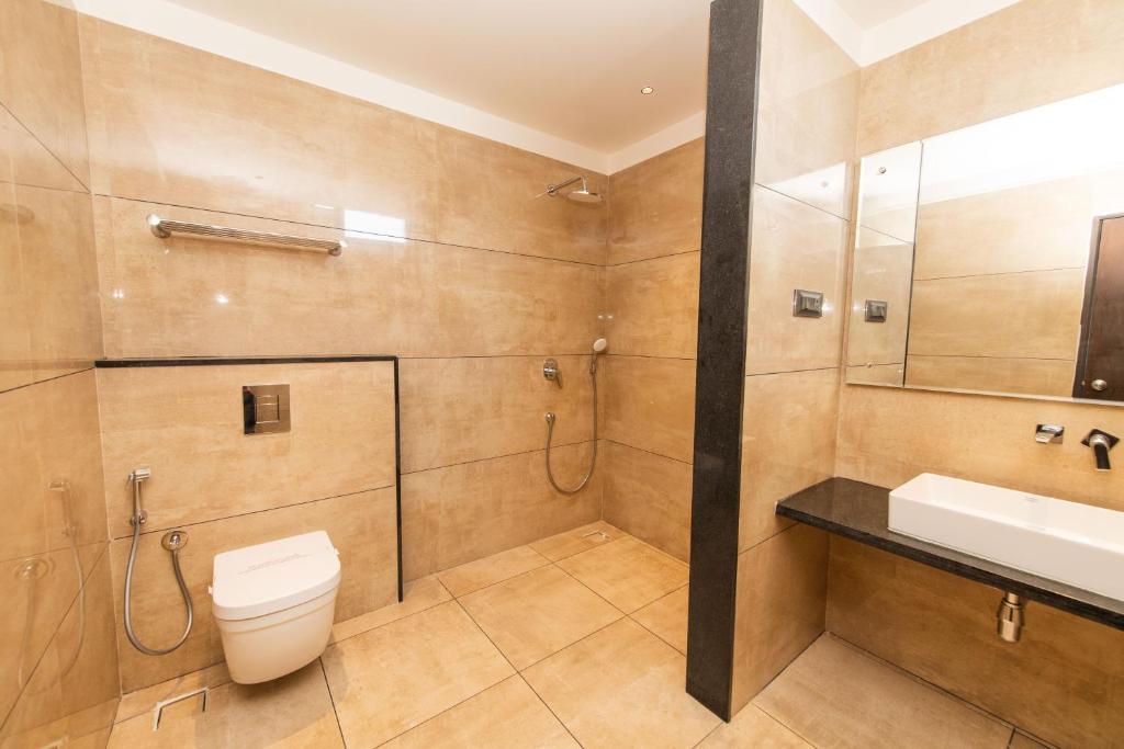 Koupelna v ubytování Hotel Mysore Radiance
