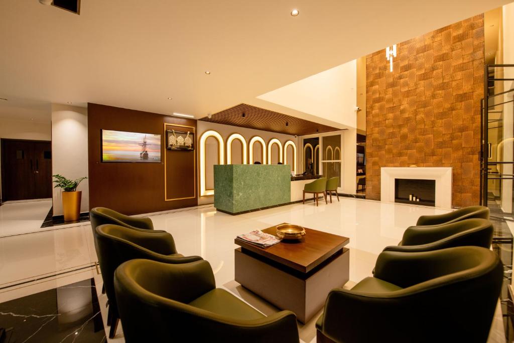 Posezení v ubytování Hotel Mysore Radiance