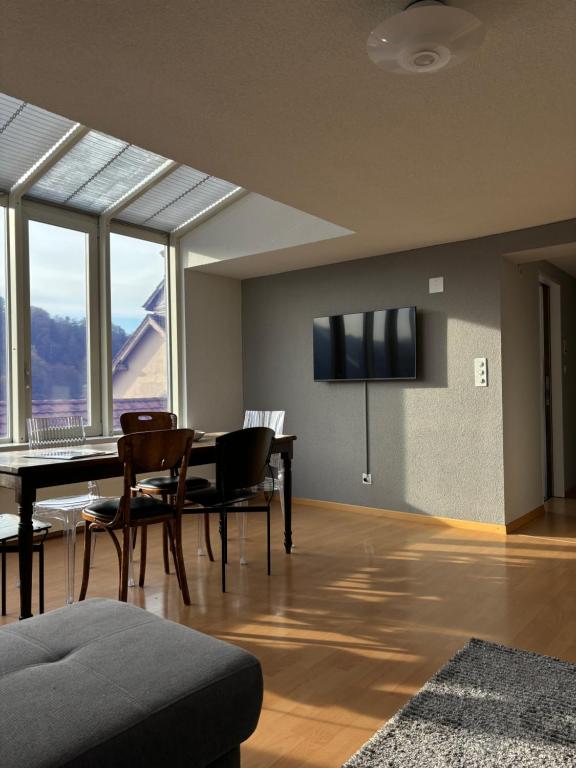 TV a/nebo společenská místnost v ubytování Bodega NOI Apartement