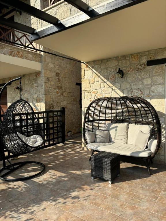 Balkón alebo terasa v ubytovaní Kriopigi Paradise