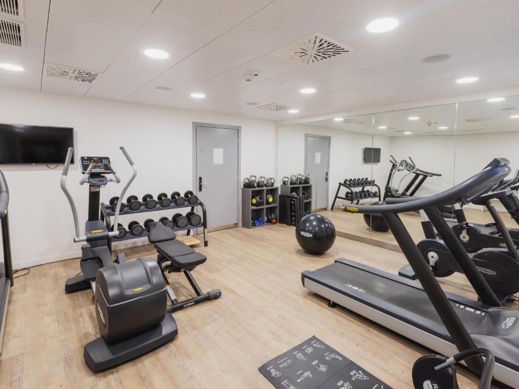 Fitness centrum a/nebo fitness zařízení v ubytování Nonanteneuf appart hōtel Vevey - contactless check-in
