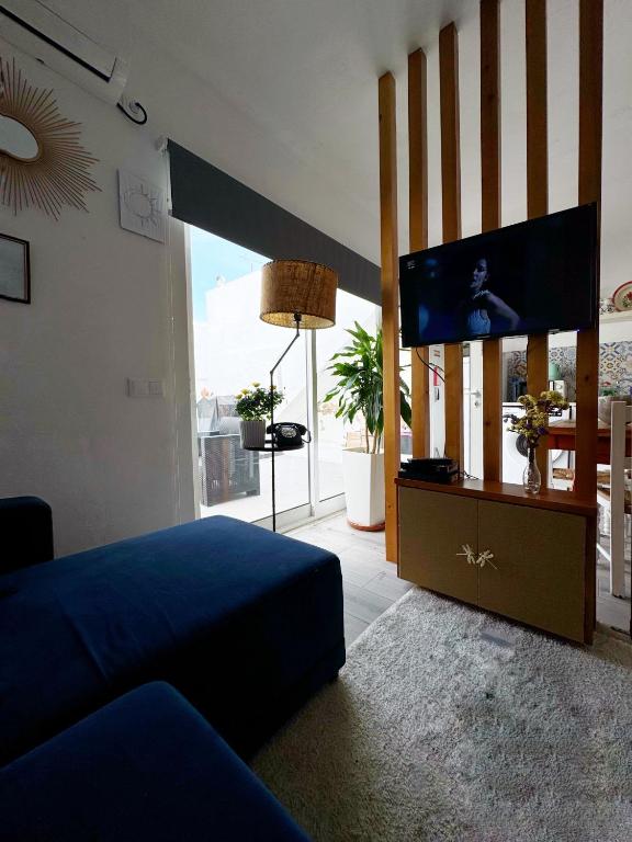 TV a/nebo společenská místnost v ubytování Casa Solua