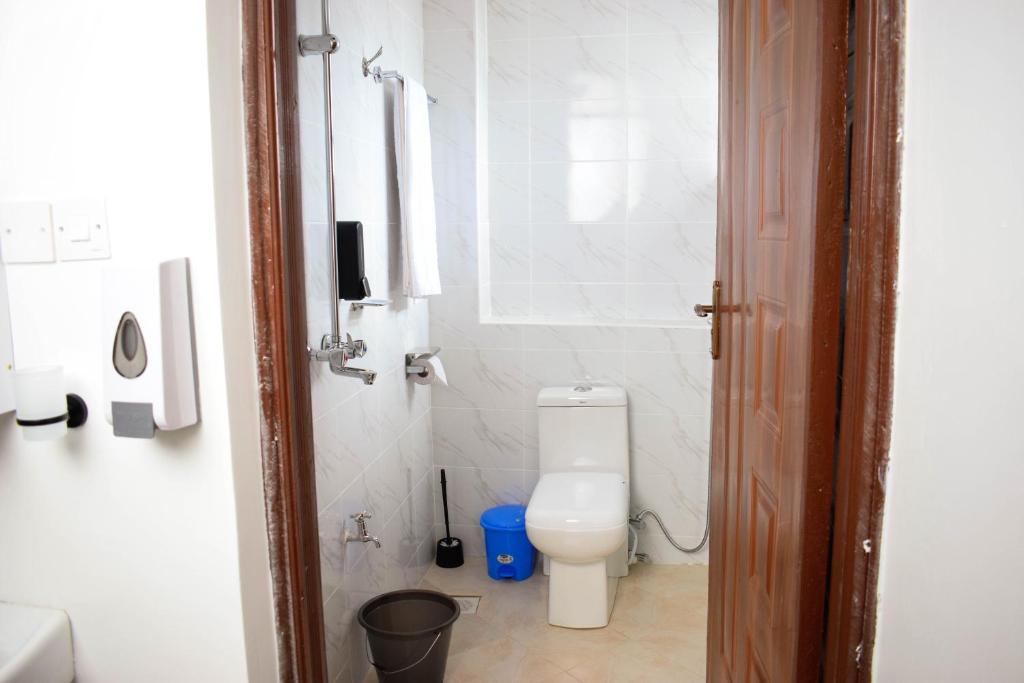 Koupelna v ubytování Mzinyi Homes