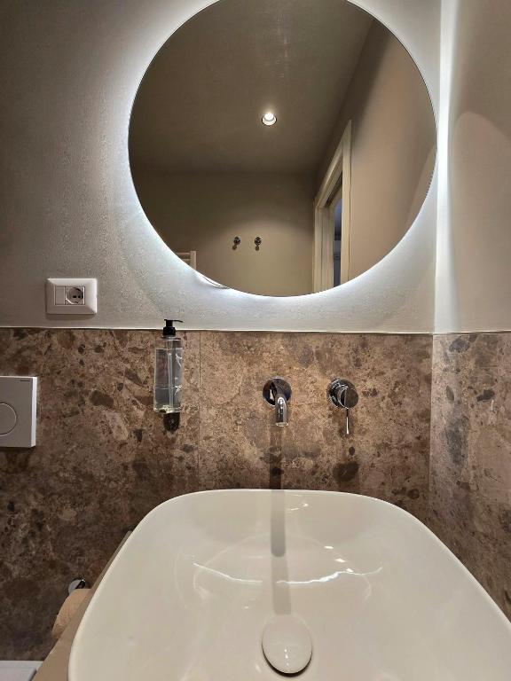 Koupelna v ubytování Hotel Porta Pia