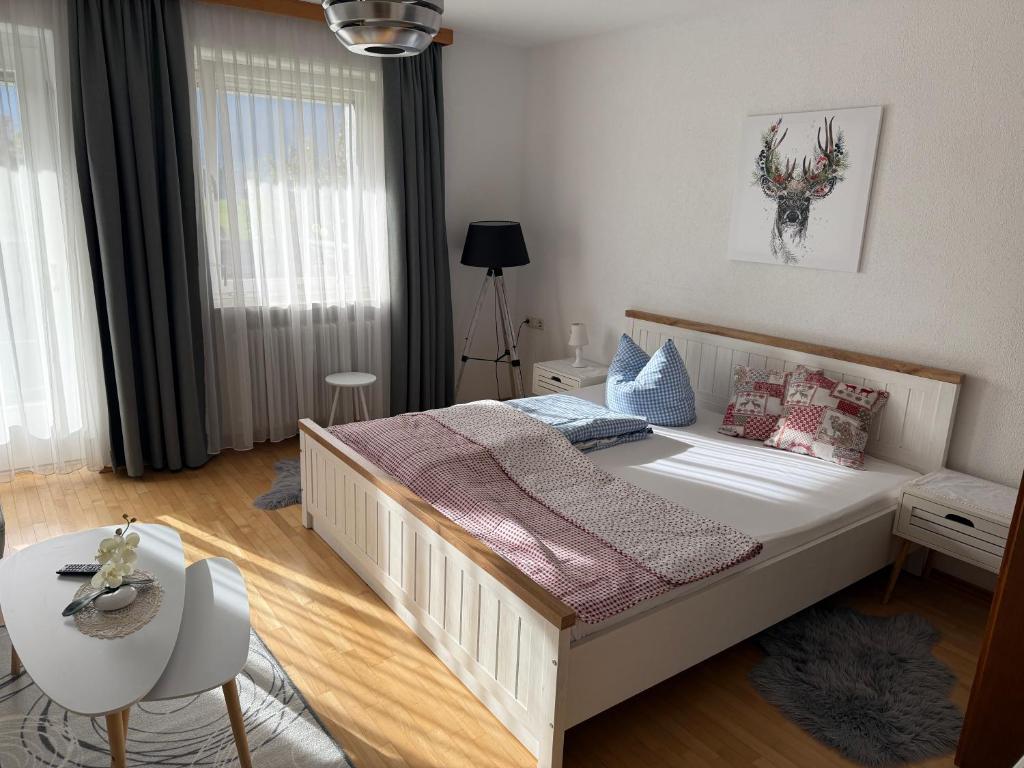 Postel nebo postele na pokoji v ubytování Mühler Hof