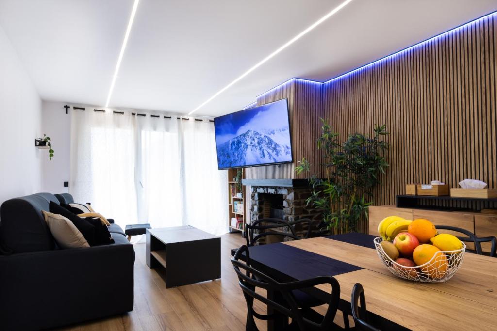 Posezení v ubytování Piso Andorra Arinsal