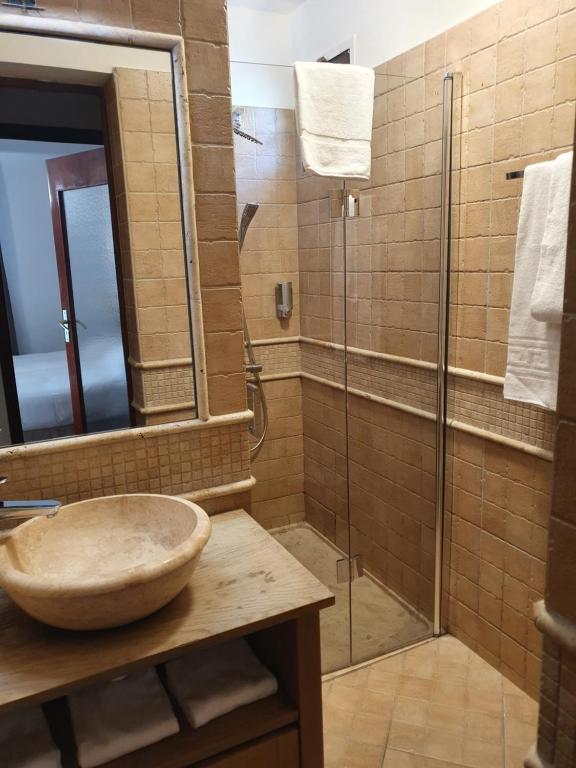 Koupelna v ubytování Castel Vecchio