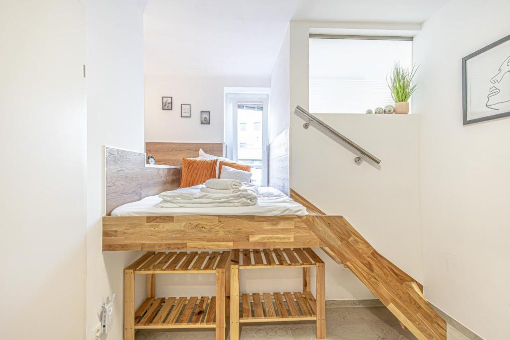 Postel nebo postele na pokoji v ubytování Elegant & Air condition 5BR - By The Danube River
