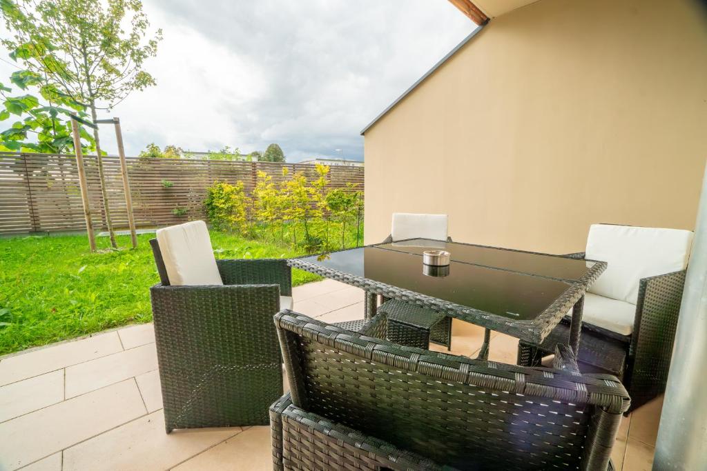 Patio nebo venkovní prostory v ubytování Die Gartenlounge in Bad Aibling