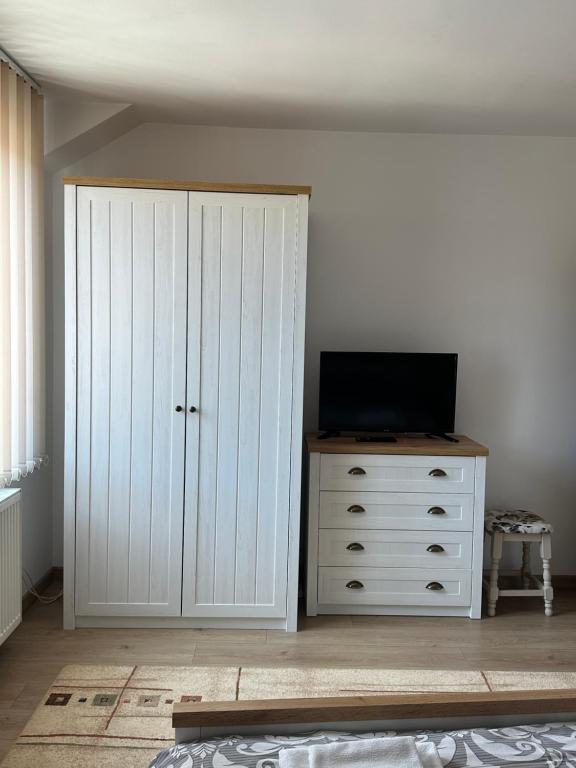 TV a/nebo společenská místnost v ubytování Apartment VEDA 2