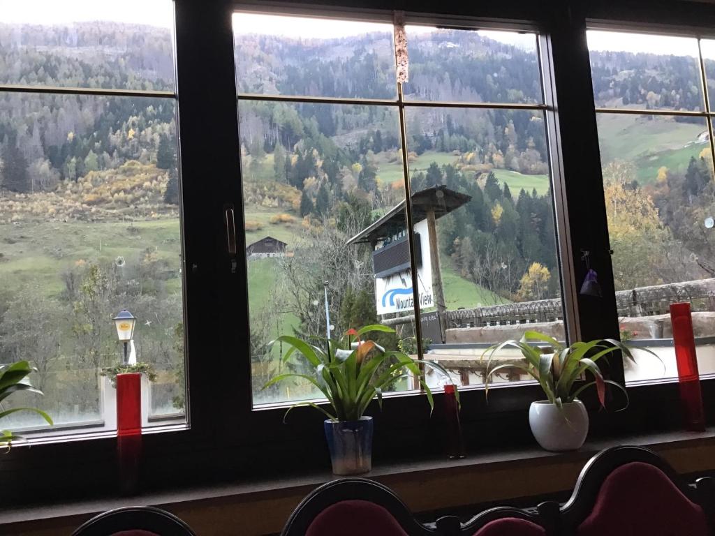 山景或在旅馆看到的山景
