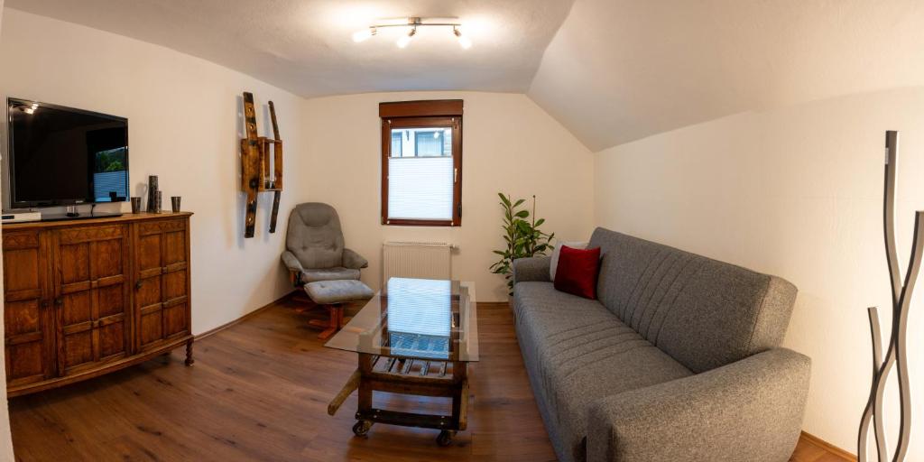 Posezení v ubytování Fewo Thielke Fewo 4 Kleiner Moselwinzer