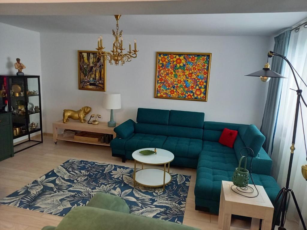Posezení v ubytování Apartament Elena