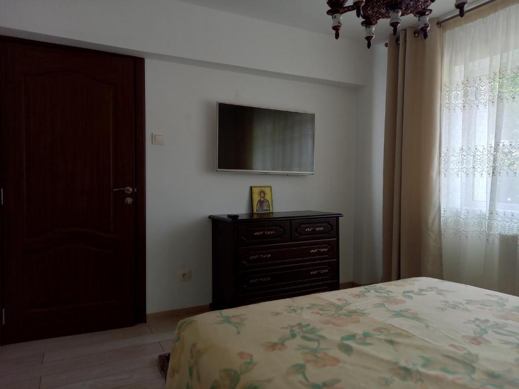 TV a/nebo společenská místnost v ubytování Apartament Elena