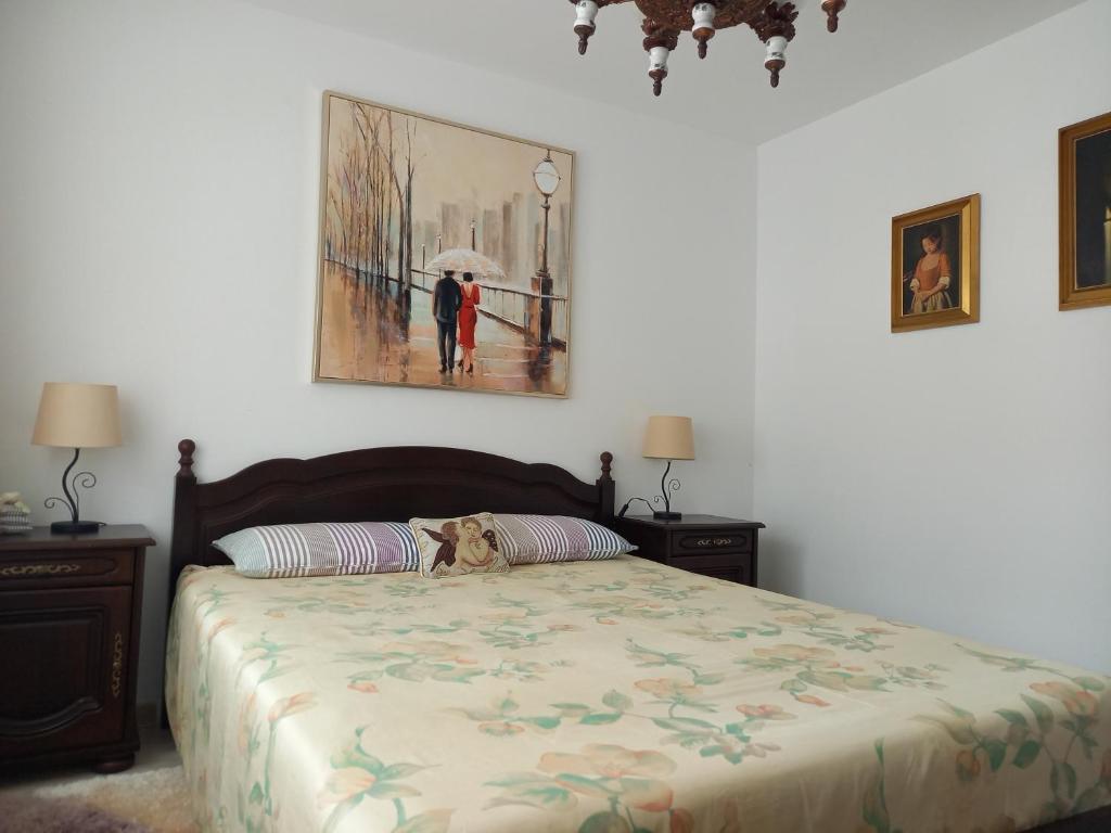 Postel nebo postele na pokoji v ubytování Apartament Elena
