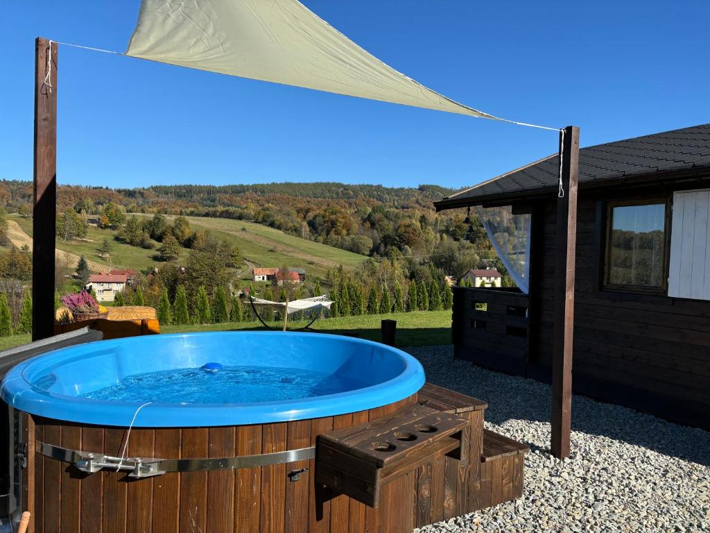 Bieszczadzka Osada Saunowisko w cenie jacuzzi na wyłączność, sauna basen - Superior Chalet