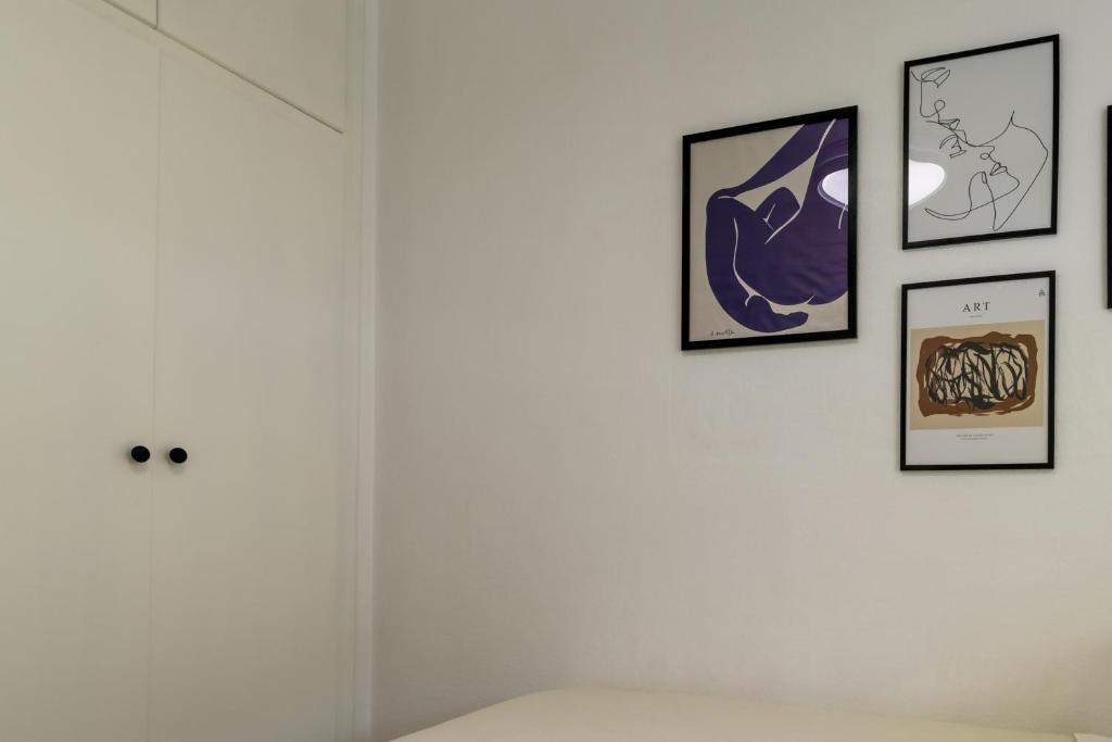 Posteľ alebo postele v izbe v ubytovaní Apartamento Pink Medsea