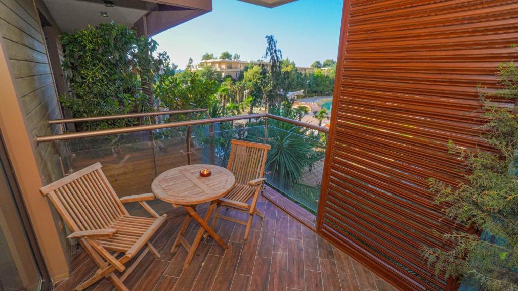 Balkón nebo terasa v ubytování Dreamlend oasis chakvi Apartament