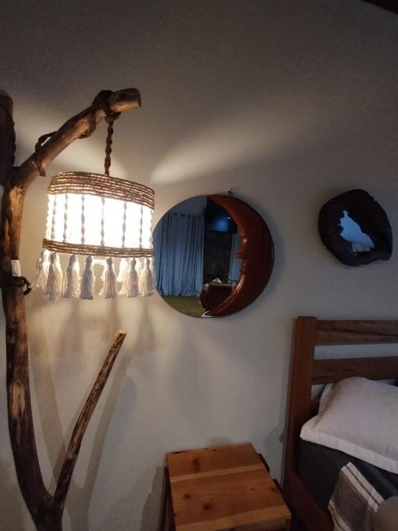 Postel nebo postele na pokoji v ubytování Chales Sabor Dos Ventos