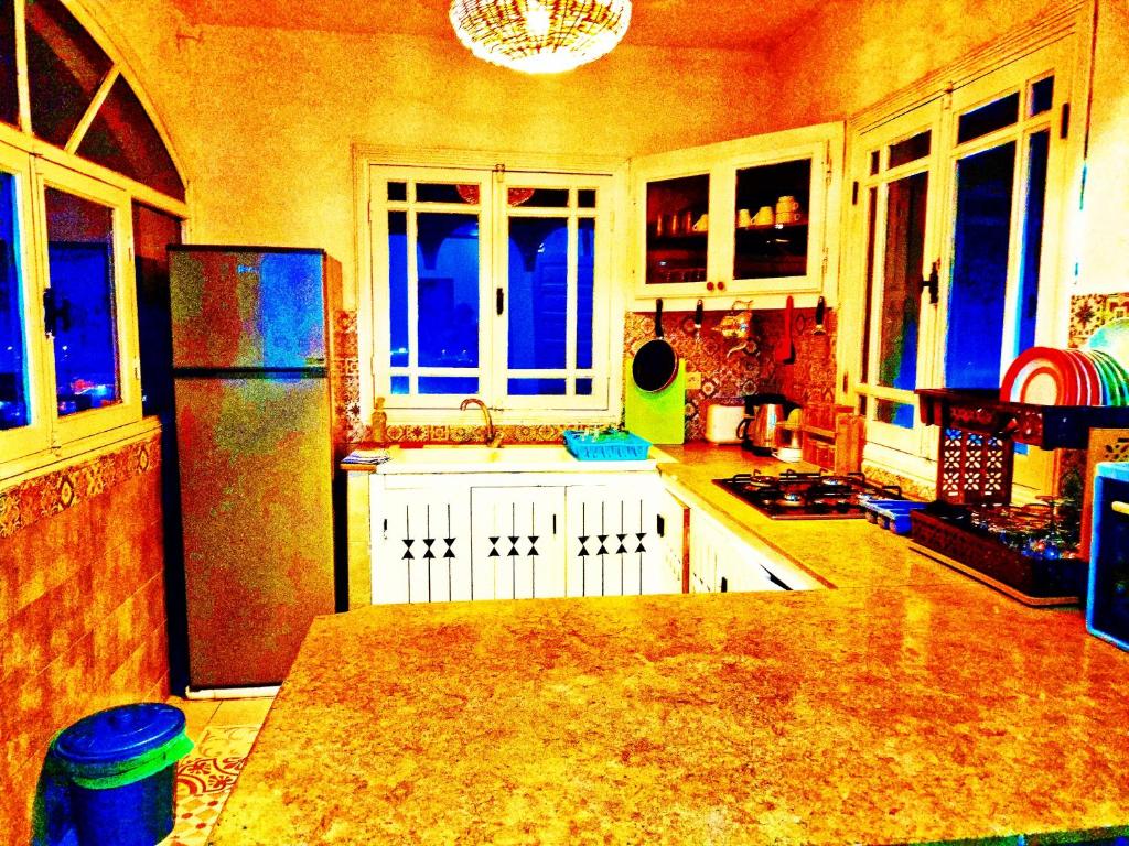 Dapur atau dapur kecil di P1 duplex vue sur Mer