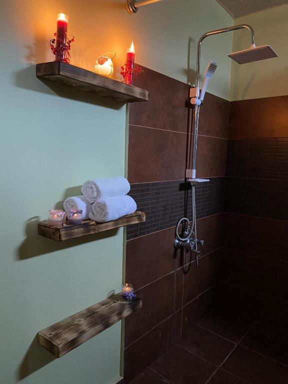 Koupelna v ubytování Relax Station
