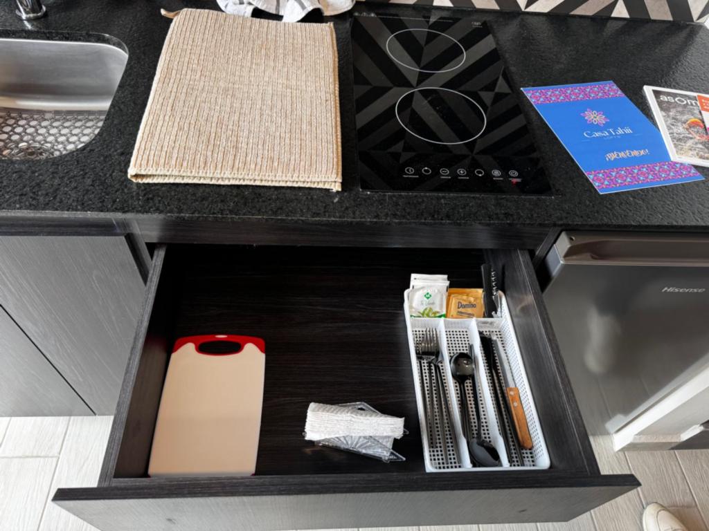 Kuchyň nebo kuchyňský kout v ubytování Casa Tahíí