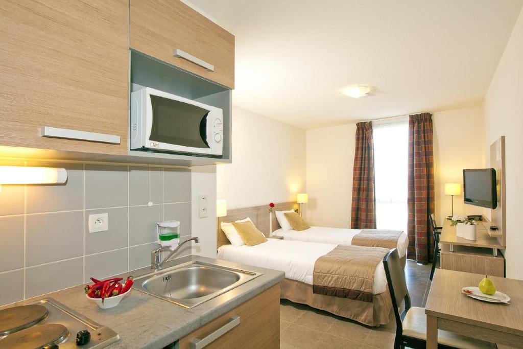 Apparthotel Séjours & Affaires Manosque - Monolocale Con Letti Gemelli
