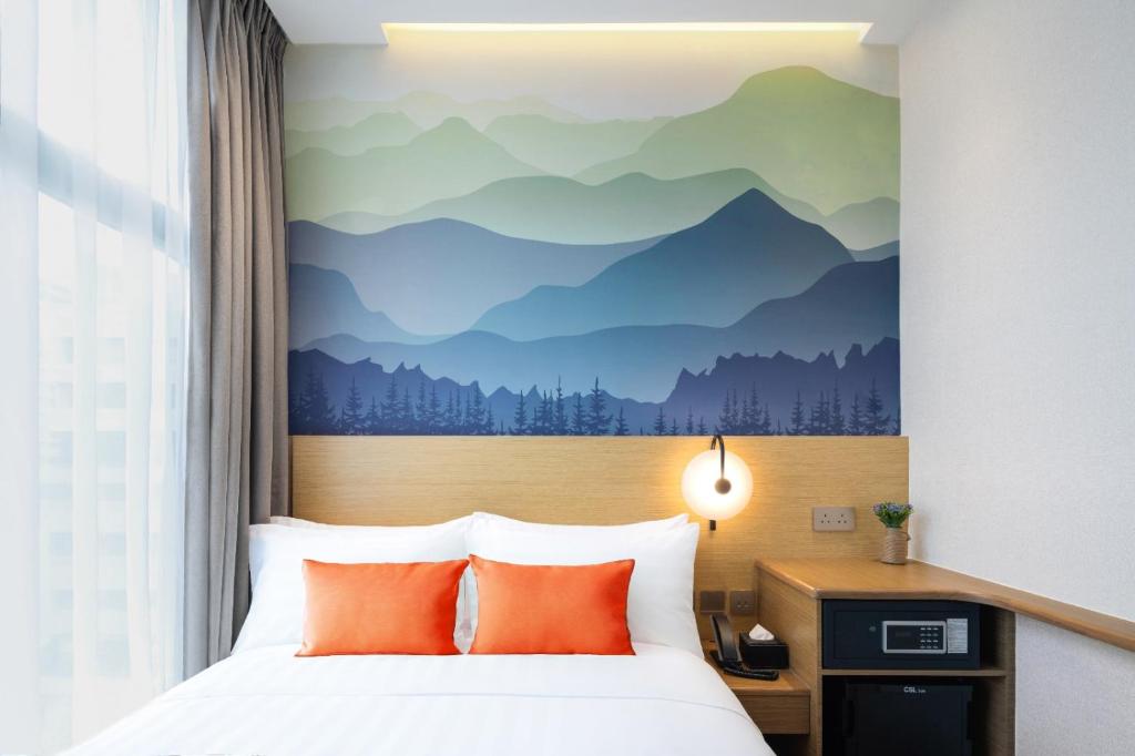 Hotel YX Lai Chi Kok 객실 침대