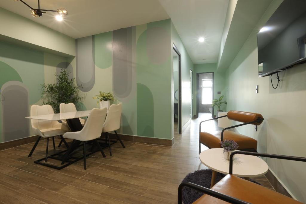 TV/trung tâm giải trí tại Green House - Căn hộ có bếp riêng